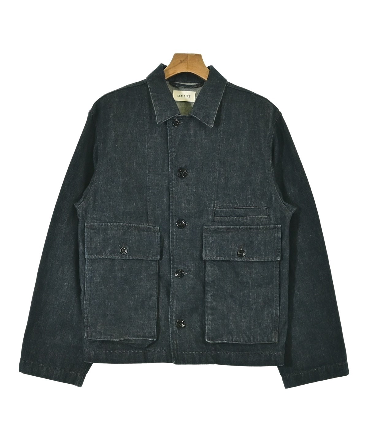 Lemaire ボタン付きデニムジャケットサイズ44 LEMAIRE（ルメール）デニムジャケット 紺 サイズ:S メンズ