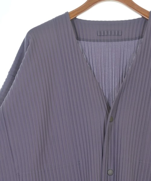 HOMME PLISSE（オムプリッセ）カーディガン 紫 サイズ:3(L位) メンズ/2200639397016