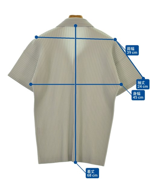 HOMME PLISSE（オムプリッセ）ポロシャツ グレー サイズ:3(L位) メンズ/2200639409061