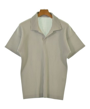 な*◎様 Homme plisse ポロシャツ　サイズ2 アイボリー HOMME PLISSE（オムプリッセ）ポロシャツ グレー サイズ:3(L位) メンズ
