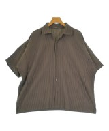 HOMME PLISSE（オムプリッセ）カジュアルシャツ 茶 サイズ:3(L位) メンズ/2200644253116