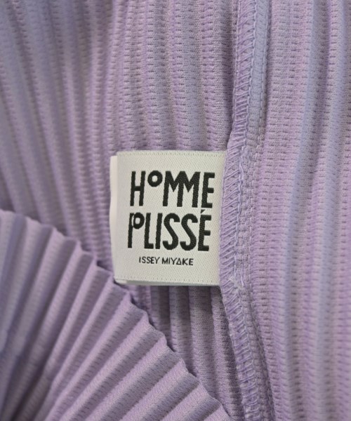 HOMME PLISSE（オムプリッセ）カジュアルシャツ 紫 サイズ:4(L位