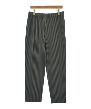 極美品✨HOMME PLISSE 総柄　プリーツ　サルエルパンツ　グレー HOMME PLISSÉ ISSEY MIYAKE プリーツ サルエル パンツ