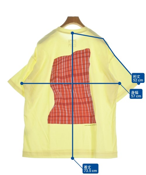 HOMME PLISSE（オムプリッセ）Tシャツ・カットソー 黄 サイズ:3(L位) メンズ/2200627320057