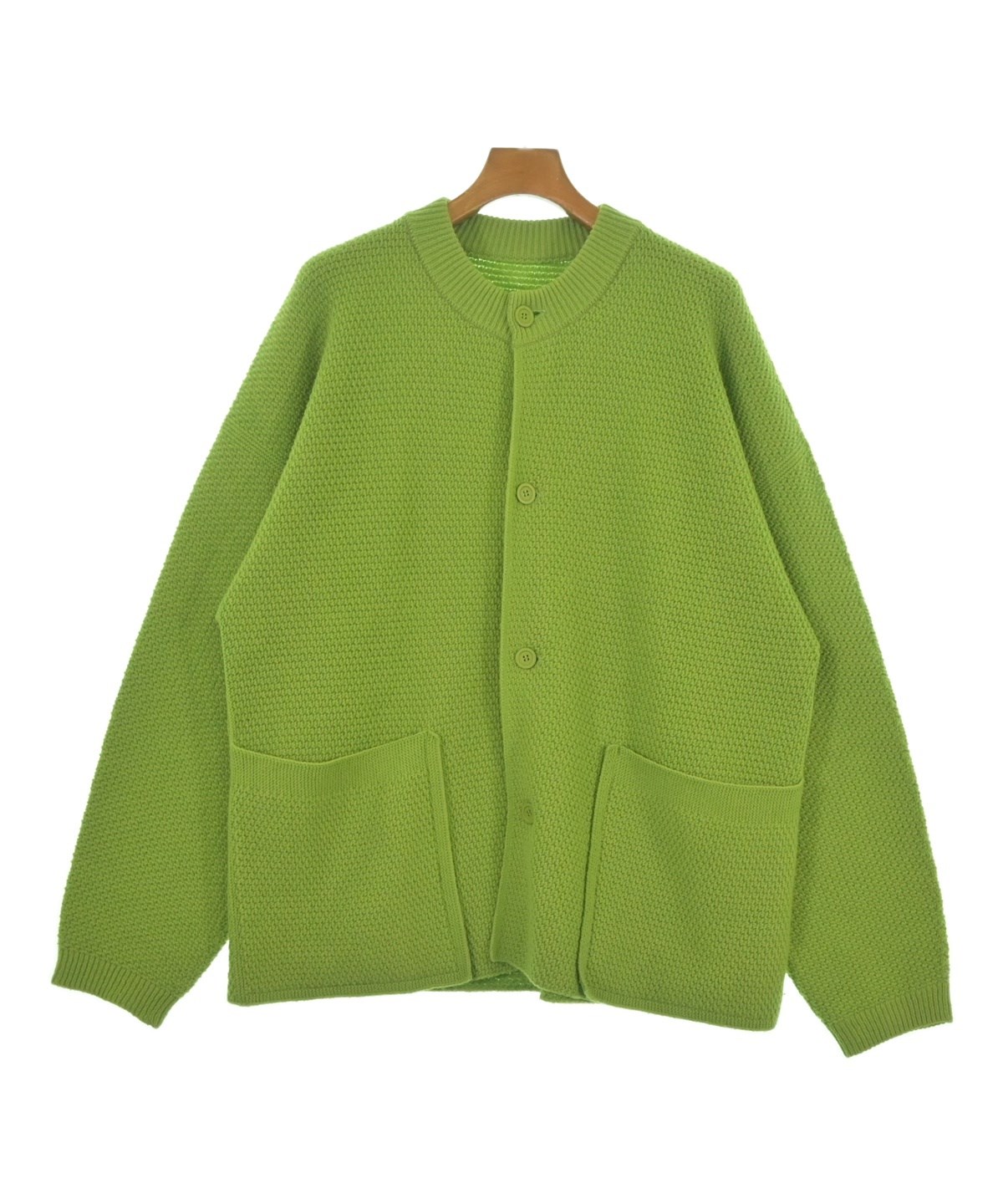 HOMME PLISSE ISSEY MIYAKE カーディガン　緑 HOMME PLISSE（オムプリッセ）カーディガン 緑 サイズ:-(L位) メンズ