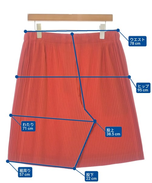 HOMME PLISSE（オムプリッセ）ショートパンツ 赤 サイズ:-(M位) メンズ/2200617218029
