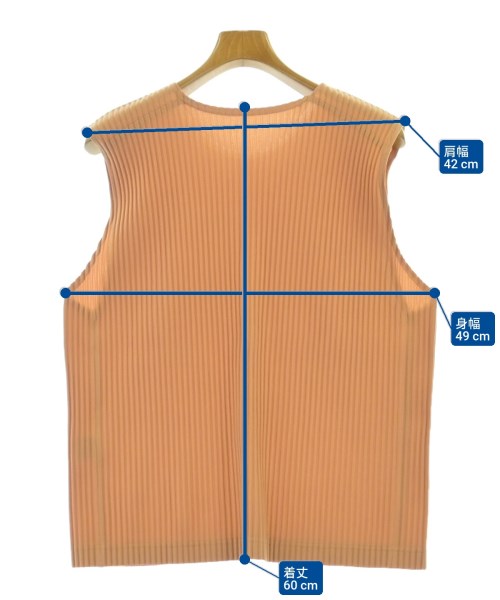 HOMME PLISSE（オムプリッセ）タンクトップ オレンジ サイズ:2(M位) メンズ/2200619734091