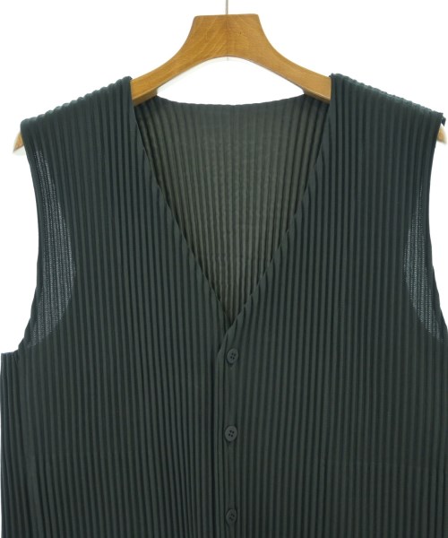 HOMME PLISSE（オムプリッセ）カジュアルシャツ 緑 サイズ:3(L位) メンズ/2200620207027