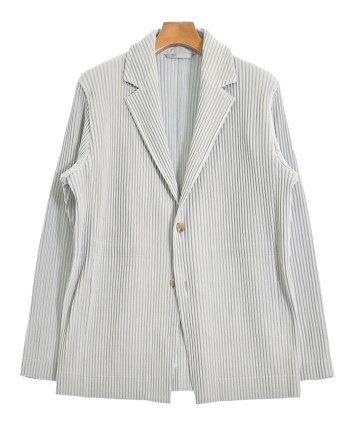 HOMME PLISSE（オムプリッセ）カジュアルジャケット グレー サイズ:3(L