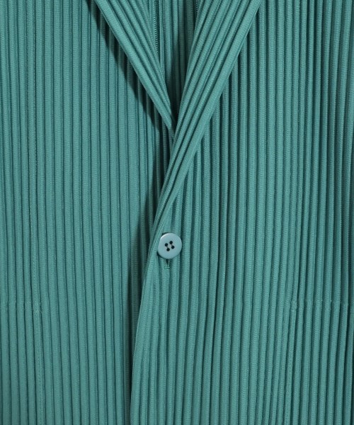 HOMME PLISSE（オムプリッセ）カジュアルジャケット 緑 サイズ:3(L位) メンズ/2200620833035