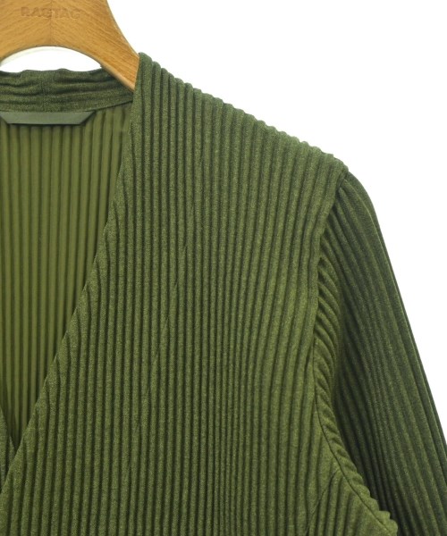 HOMME PLISSE（オムプリッセ）カジュアルジャケット 緑 サイズ:1(S位) メンズ/2200620955010