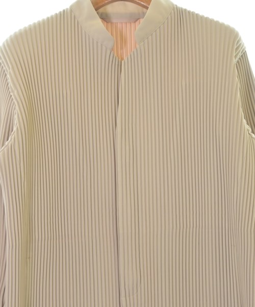HOMME PLISSE（オムプリッセ）カジュアルジャケット ベージュ サイズ:3(L位) メンズ/2200674719019