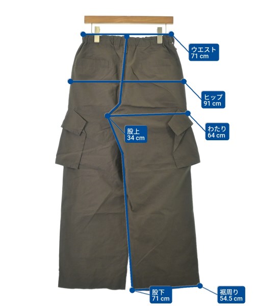 HOMME PLISSE（オムプリッセ）カーゴパンツ 茶 サイズ:1(S位) メンズ/2200677142029