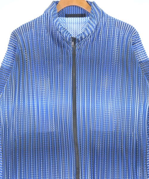 HOMME PLISSE（オムプリッセ）ブルゾン 青 サイズ:3(L位) メンズ/2200678221013