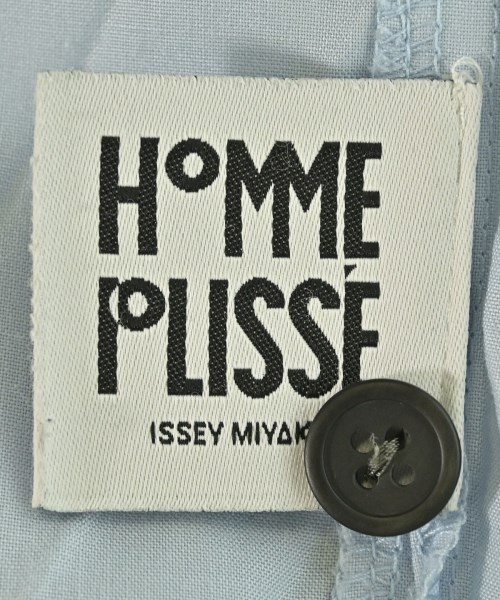 HOMME PLISSE（オムプリッセ）カジュアルシャツ 青 サイズ:2(M位) メンズ/2200680427021