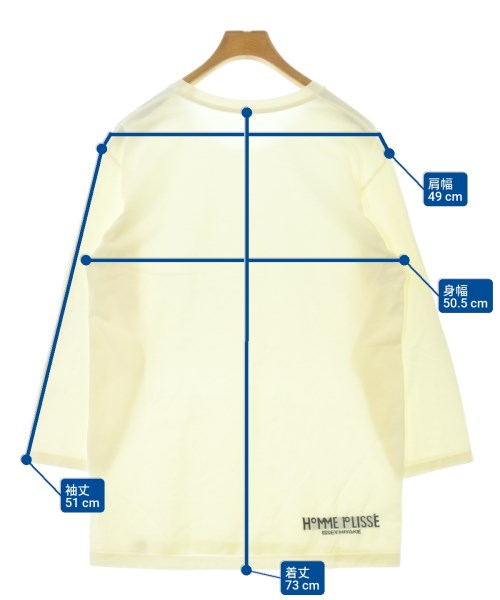 HOMME PLISSE（オムプリッセ）Tシャツ・カットソー 白 サイズ:F メンズ/2200698005341