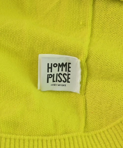 HOMME PLISSE（オムプリッセ）ニット・セーター 黄 サイズ:3(L位) メンズ/2200701584016