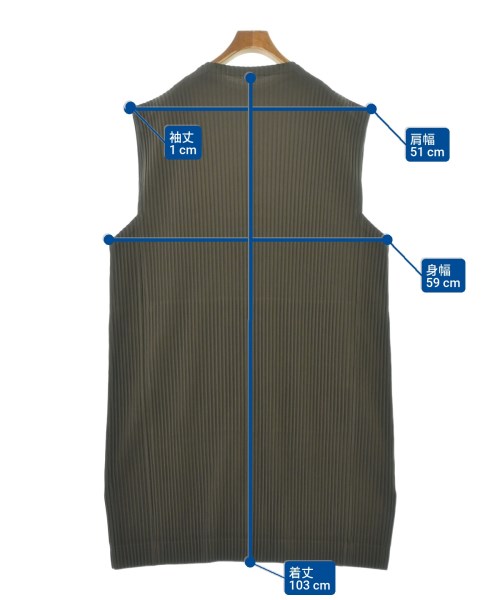 HOMME PLISSE（オムプリッセ）カジュアルシャツ 茶 サイズ:2(M位) メンズ/2200655484356