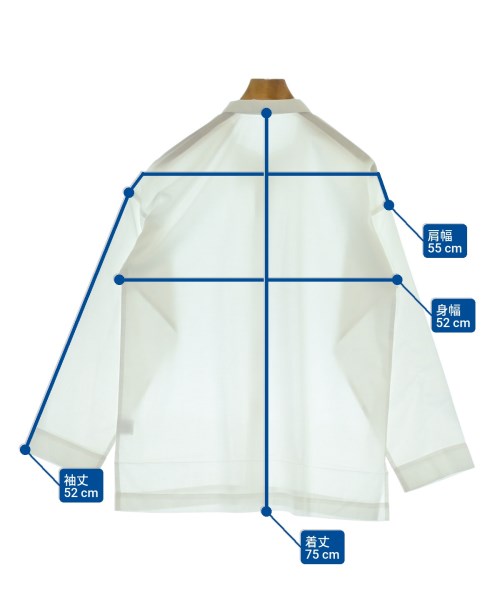 HOMME PLISSE（オムプリッセ）カジュアルシャツ 白 サイズ:2(M位) メンズ/2200656464050