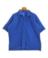 HOMME PLISSE（オムプリッセ）カジュアルシャツ 青 サイズ:2(M位) メンズ/2200657914103