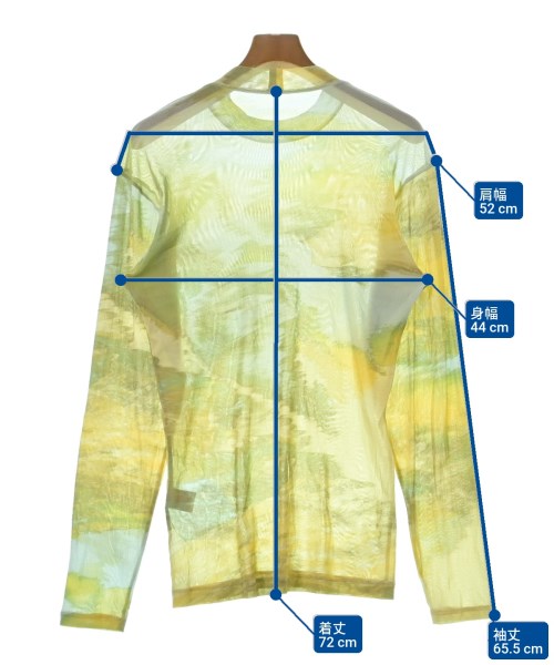 HOMME PLISSE（オムプリッセ）Tシャツ・カットソー 黄 サイズ:4(XL位) メンズ/2200658828072