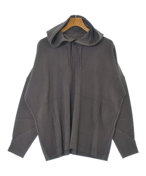 HOMME PLISSE(オムプリッセ)パーカー 茶 サイズ:3(L位)/2200661208045