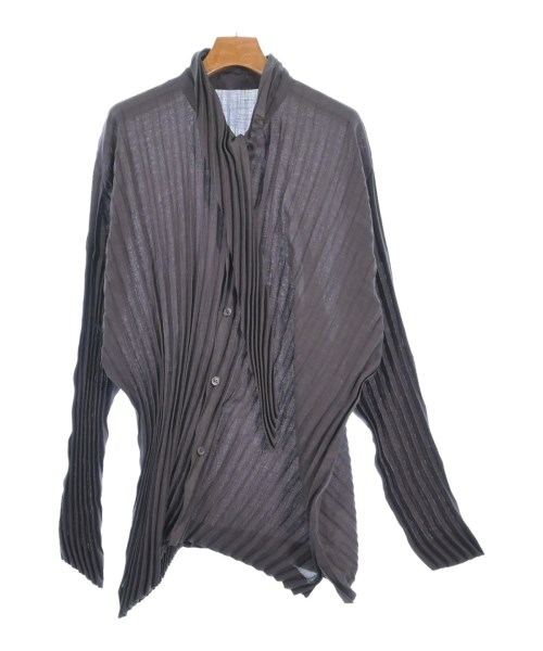 HOMME PLISSE(オムプリッセ)カジュアルシャツ グレー サイズ:3(L位)/2200236360086