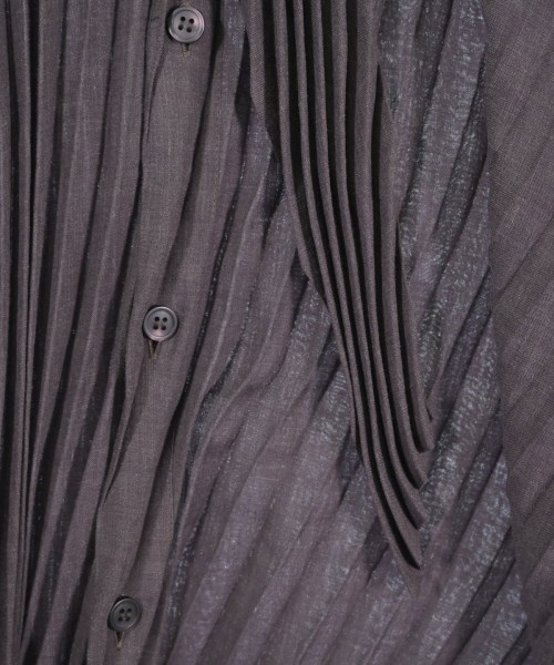 HOMME PLISSE（オムプリッセ）カジュアルシャツ グレー サイズ:3(L位) メンズ/2200236360086