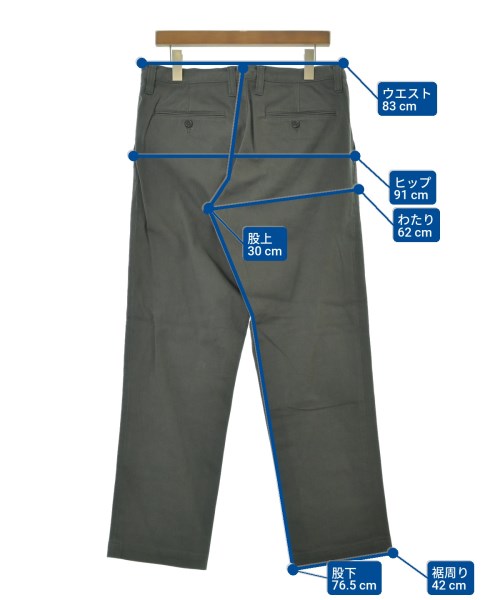 HOMME PLISSE（オムプリッセ）チノパン グレー サイズ:3(L位) メンズ/2200646819167