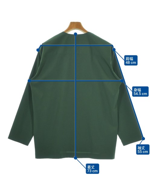 HOMME PLISSE（オムプリッセ）カジュアルシャツ 緑 サイズ:2(M位) メンズ/2200647530016