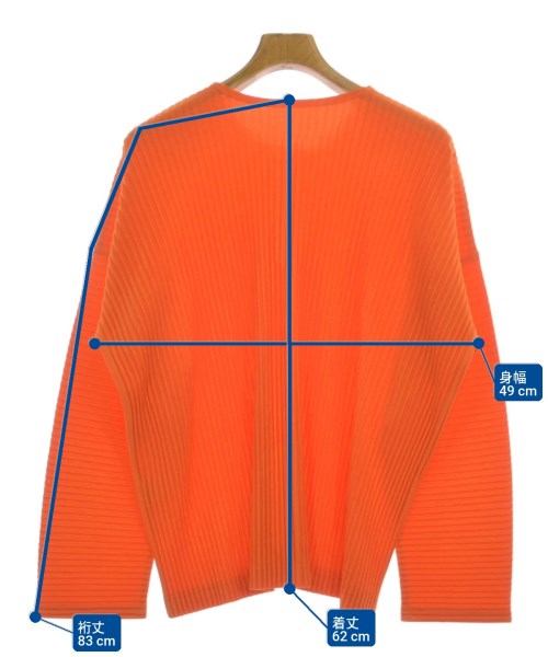 HOMME PLISSE（オムプリッセ）Tシャツ・カットソー オレンジ サイズ:2(M位) メンズ/2200650996045