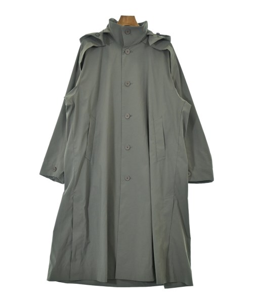 HOMME PLISSE(オムプリッセ)ステンカラーコート 緑 サイズ:1(S位)/2200653158198