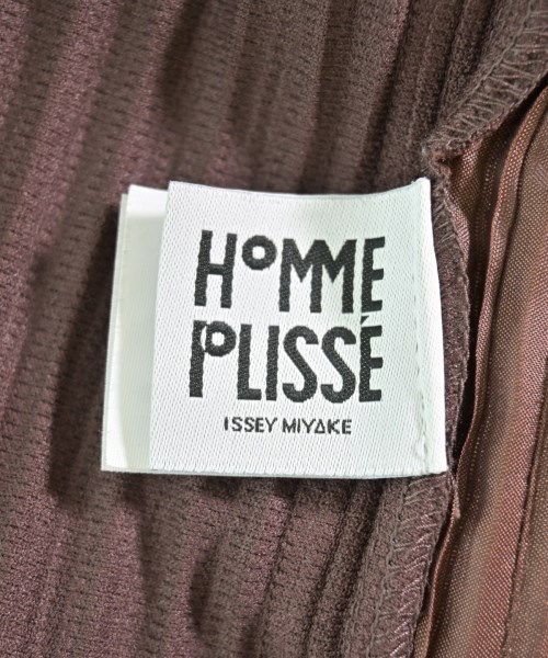 HOMME PLISSE（オムプリッセ）クロップドパンツ 茶 サイズ:3(L位) メンズ/2200707071015