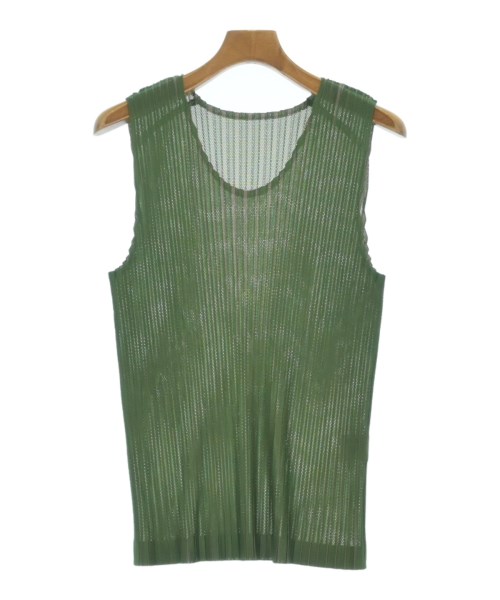 HOMME PLISSE(オムプリッセ)タンクトップ 緑 サイズ:3(L位)/2200663839032