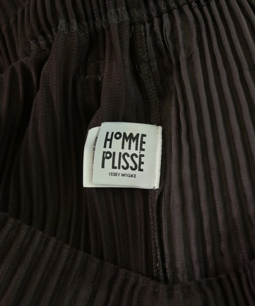 HOMME PLISSE（オムプリッセ）クロップドパンツ 茶 サイズ:3(L位) メンズ/2200683565027