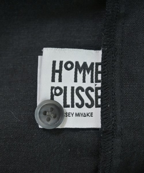 HOMME PLISSE（オムプリッセ）カジュアルシャツ 黒 サイズ:3(XXL位) メンズ/2200688047146