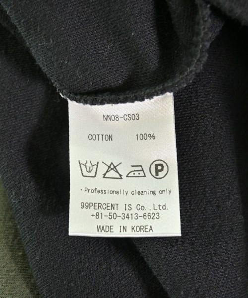 99%IS（ナインティナインパーセントイズ）Tシャツ・カットソー カーキ サイズ:3(L位) メンズ/2200714461113