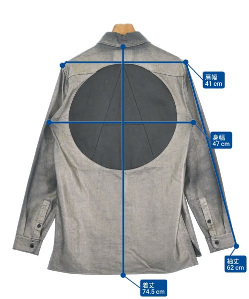 99%IS（ナインティナインパーセントイズ）カジュアルシャツ グレー サイズ:-(M位) メンズ/2200645937077