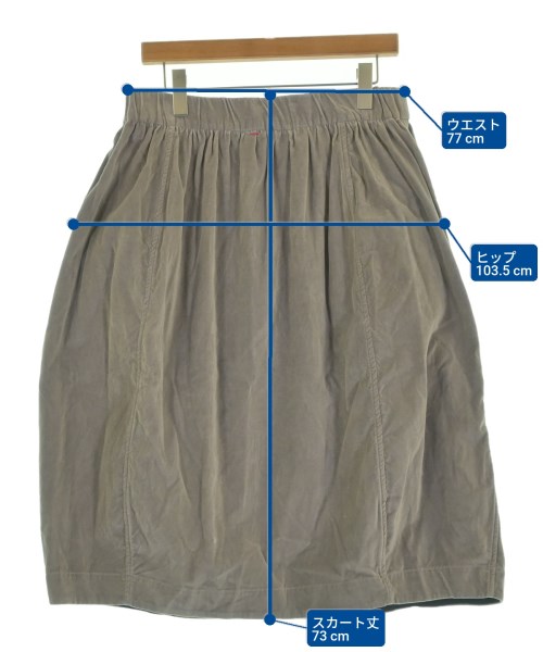 CASEY CASEY（ケイシーケイシー）ひざ丈スカート グレー サイズ:S レディース/2200641327049