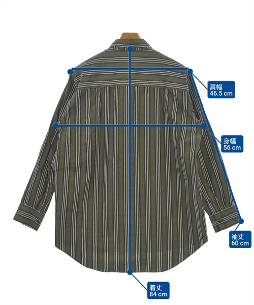 CASEY CASEY（ケイシーケイシー）カジュアルシャツ カーキ サイズ:M メンズ/2200624952138