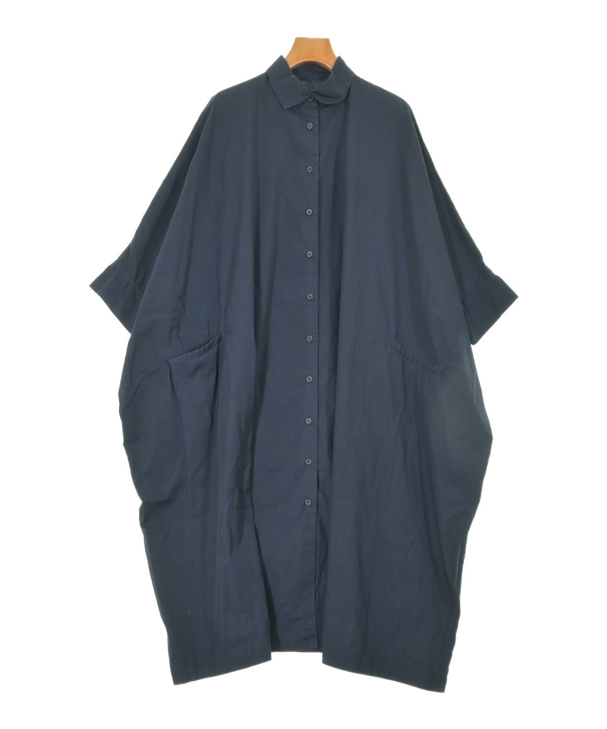 CASEY CASEY（ケイシーケイシー）シャツワンピース 紺 サイズ:S