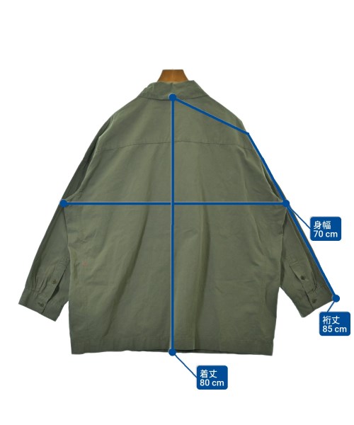 CASEY CASEY（ケイシーケイシー）カジュアルシャツ カーキ サイズ:M メンズ/2200631713012