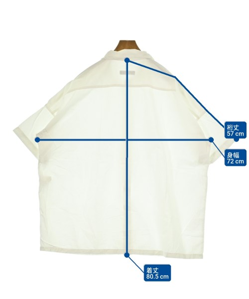 CASEY CASEY（ケイシーケイシー）カジュアルシャツ 白 サイズ:L メンズ/2200643725195