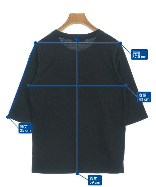 RISMAT by Y's（リスマット　バイ　ワイズ）Tシャツ・カットソー 黒 サイズ:1(S位) レディース/2200691657295