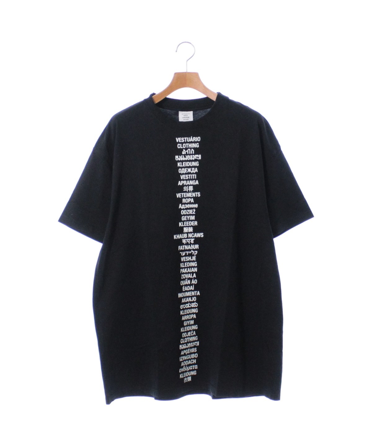 VETEMENTS（ヴェトモン）Tシャツ・カットソー 黒 サイズ:M メンズ 