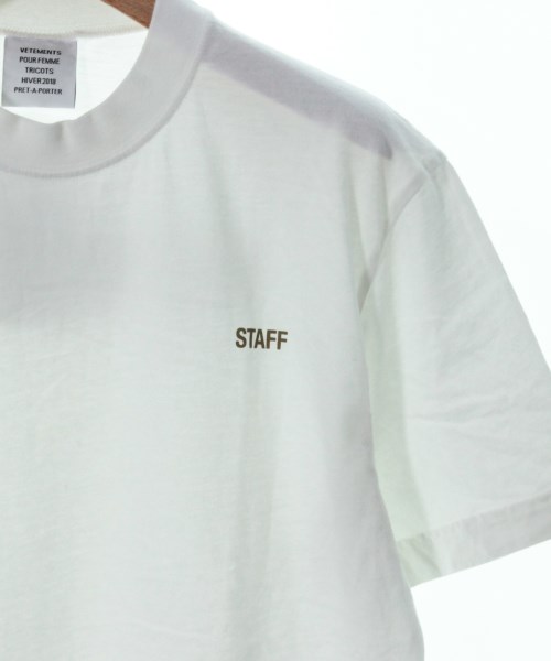 VETEMENTS（ヴェトモン）Tシャツ・カットソー 白 サイズ:XS レディース 