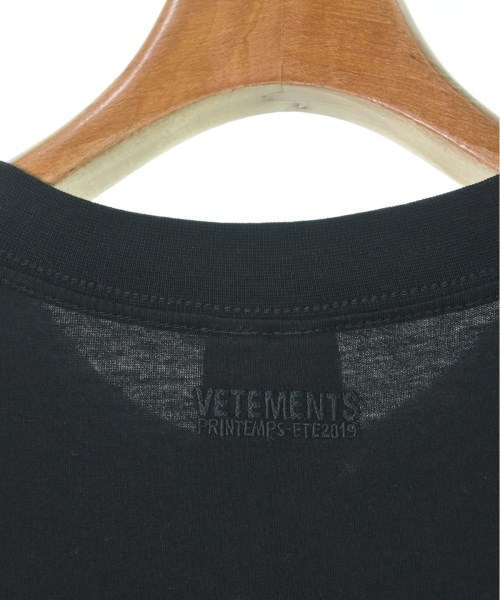 VETEMENTS ヴェトモン Tシャツ・カットソー S 黒