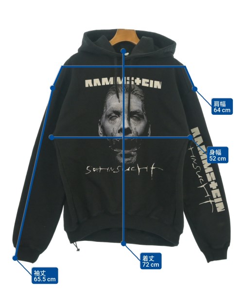 VETEMENTS（ヴェトモン）パーカー 黒 サイズ:XS メンズ/2200511629099