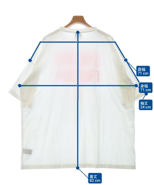 VETEMENTS（ヴェトモン）Tシャツ・カットソー 白 サイズ:M メンズ/2200636997042