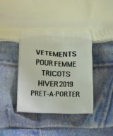 VETEMENTS（ヴェトモン）Tシャツ・カットソー 青 サイズ:M レディース/2200641554056